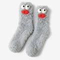 Flufface - Chaussettes à motif 3D en polaire
