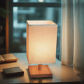 LumeSquare - Lampe de chevet moderne avec une lueur douce et un design géométrique épuré