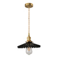 LumeVogue - Lampe suspendue vintage avec design plissé élégant