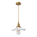LumeVogue - Lampe suspendue vintage avec design plissé élégant