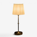 BrushedAura – Lampe de Table Sans Fil avec Base en Métal Brossé