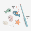 AquaCatch - Jouet de bain avec canne à pêche magnétique et figurines marines