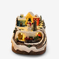 Noelmotion - Village de Noël miniature avec éclairage LED