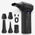 Dustervolt - Souffleur d'air sans fil avec 4 vitesses et lumière LED