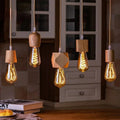 WoodGlow - Suspension en bois faite main avec éclat chaud naturel et charme intemporel