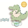 TickleTock - Horloge murale ludique pour enfants avec motifs d’animaux colorés