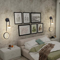WallGlow – Lampe murale avec bras courbé et lumière circulaire pour une ambiance chaleureuse