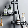 AquaGrip - Cabine de douche élégante avec fixation sécurisée et rangement spacieux
