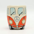 CamperMug – Tasse à café colorée thème van hippie avec design bande dessinée dynamique