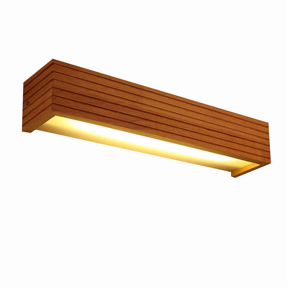 LumiWood – Moderne træ LED-væglampe