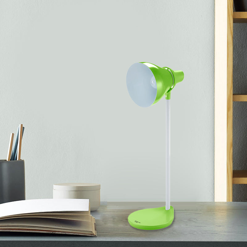 MacaronGlow – Lampe de bureau élégante avec abat-jour réglable en forme de cornet