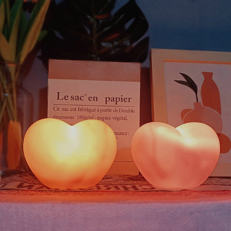 LumaGlow – Veilleuse LED créative tendance en forme de cœur pour une ambiance romantique