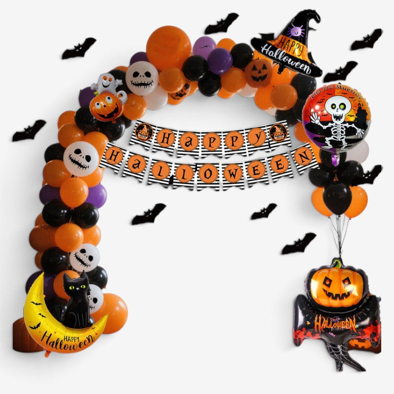 Ensemble de ballons d’Halloween avec motif de citrouilles