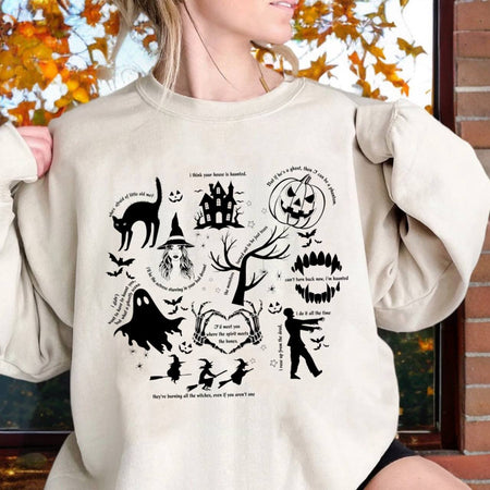 Halloween Graphic Sweatshirt for Women