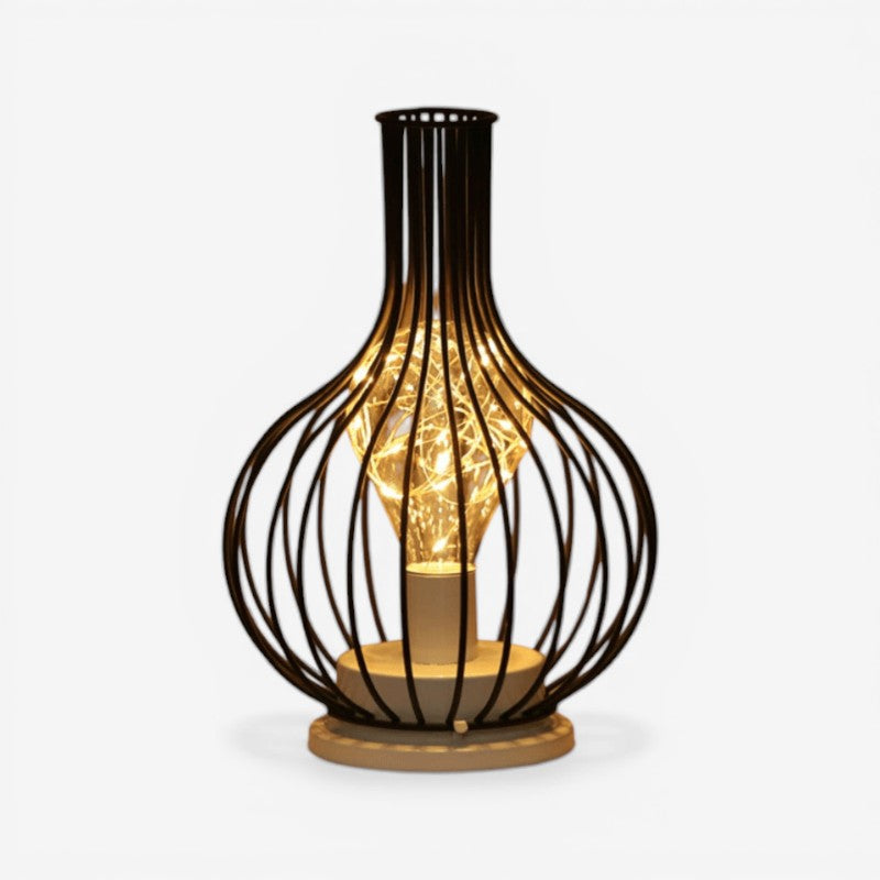 CageGlow – Veilleuse en cage métallique pour éclairage décoratif