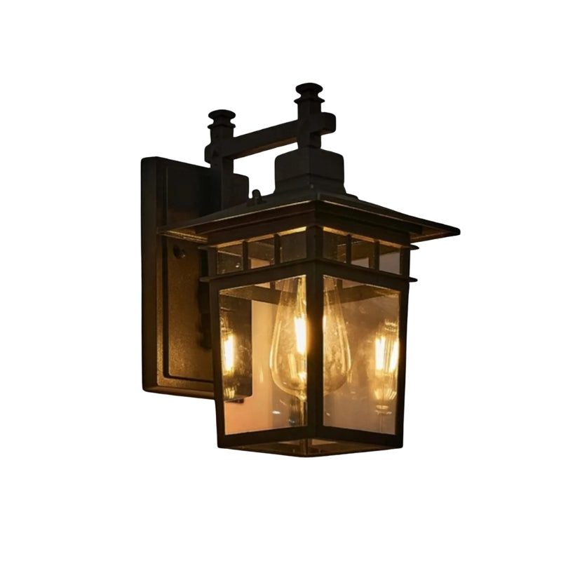 LumiLantern – Élégante lampe extérieure style lanterne en verre
