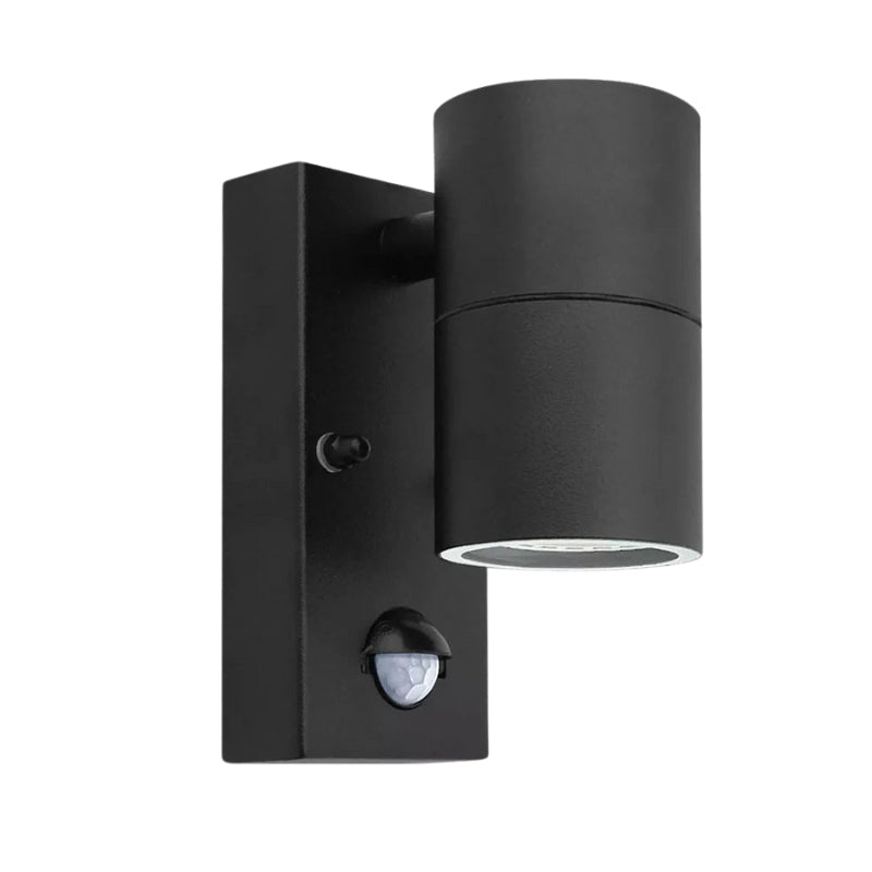 SafeGlow – Applique murale extérieure avec détecteur de mouvement et cadre en acier inoxydable  