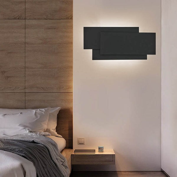 NovaGlow - Moderne LED Væglampe Med Firkantet Design For Stilfuld Stemning