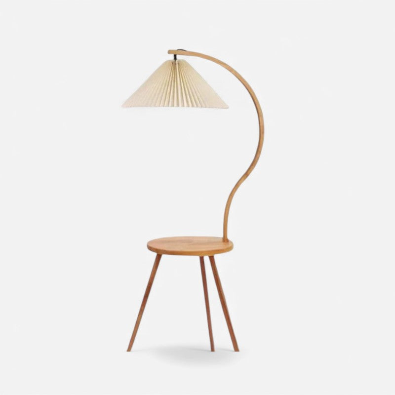 FloorLume – Lampe sur pied plissée LED décorative pour la maison  