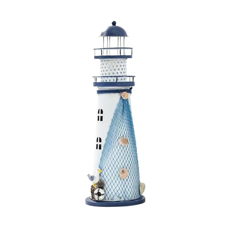 LighthouseGlow – Lampe de table LED Art déco moderne en forme de phare avec design à piles  