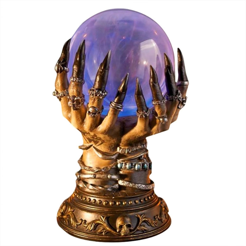NightSphere – Lampe boule de cristal Halloween avec design gothique à main  