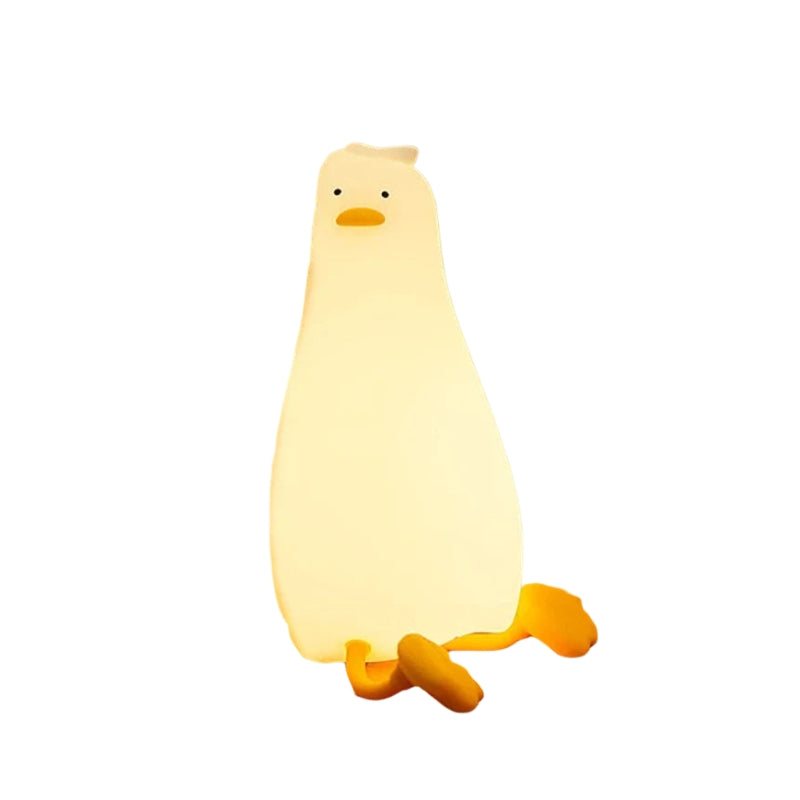 DuckGlow – Lampe de nuit rechargeable en silicone en forme de canard avec lueur douce  