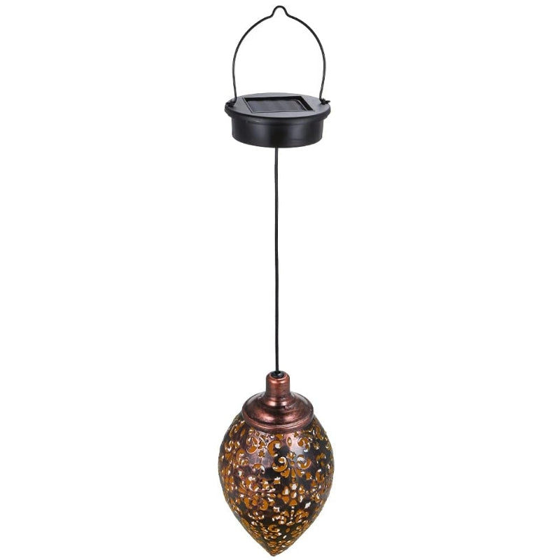 EcoGlow – Lanterne suspendue solaire moderne pour jardin