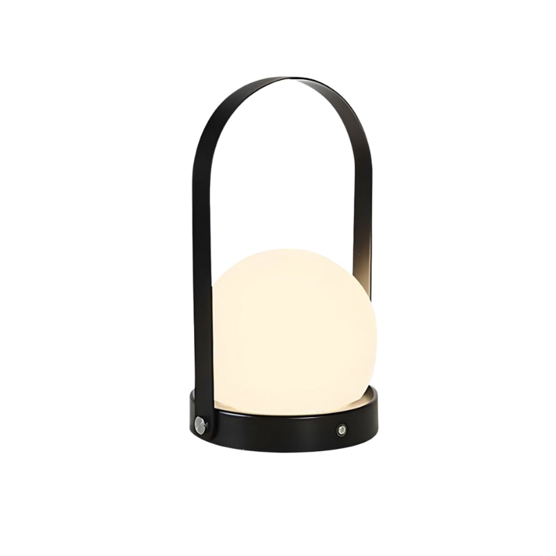 OryviaGlow – Lampe de table LED rechargeable moderne au design classique globe