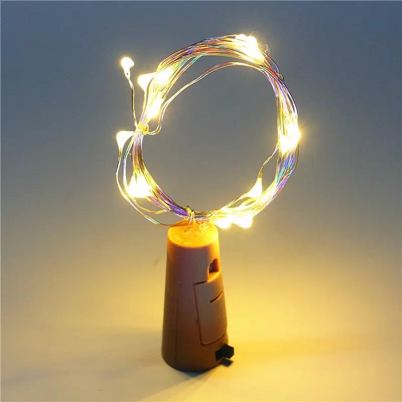 GlowDrape – Rideau lumineux suspendu moderne avec guirlandes clignotantes