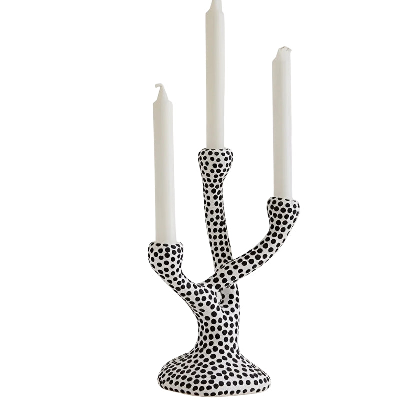 DotGlow – Chandelier en céramique avec motif à pois pour décoration moderne
