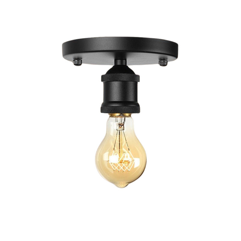 LumoVita – Retro oval halvskylning Loftslampe til Indendørs Brug