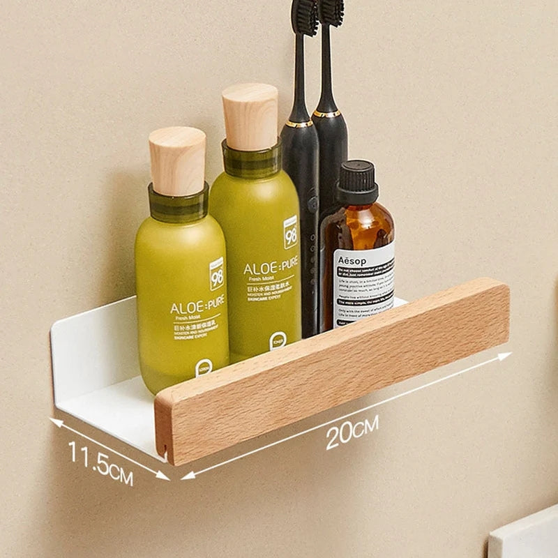 BathEase – Étagère de salle de bain résistante à l'humidité avec installation sans perçage et design gain de place