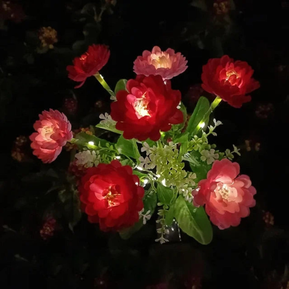 PetalLume - Dekorativ solcellelampe i blomsterdesign til udendørsarealer