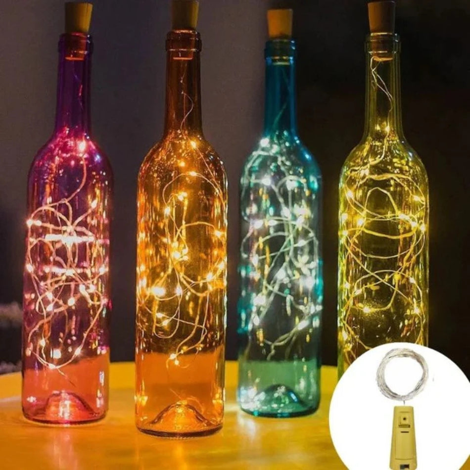 GlowWeave - Lumières LED à piles pour bouteilles et décoration créative d'ambiance