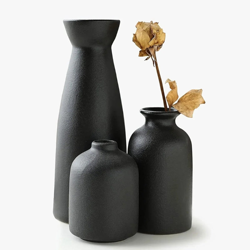 PureForm – Ensemble de vases en céramique minimalistes – décoration intérieure moderne