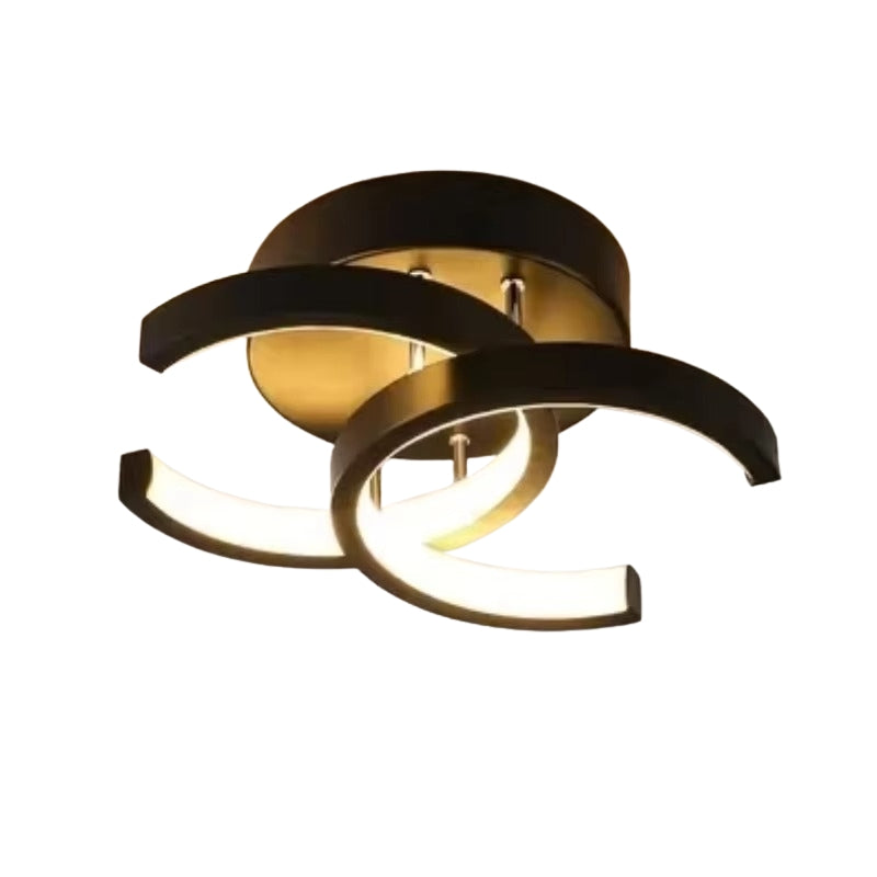 PureLumen – Plafonnier LED avec intensité réglable et double design en C