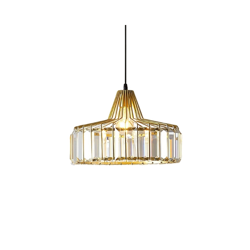 CrystaLuxe – Suspension LED en cristal nordique au design élégant