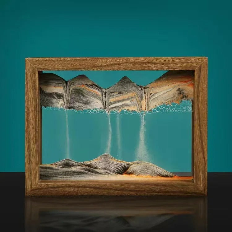 FlowVista – 360° roterende sandkunst med dynamiske 3D-sandlandskaber