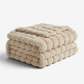 Velwoolis - Couverture en laine avec texture moelleuse