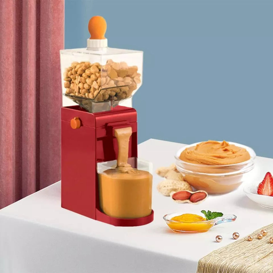 PeanutPress – Elektronisk jordnøddesmørmaskine til frisk hjemmelavet smørepålæg