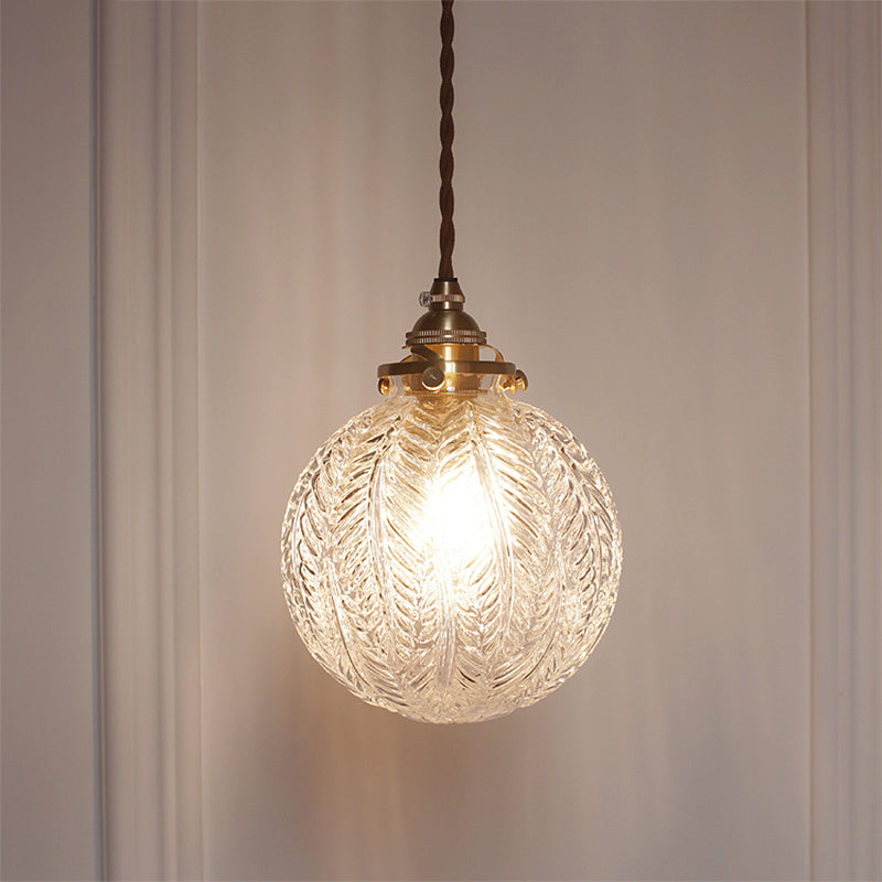 ClearSphere - Pendellampe med Klar Glas og Industrielt Look