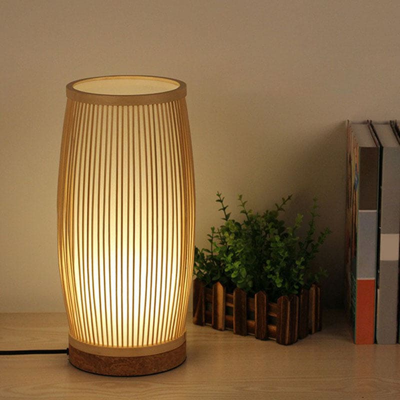BambooGlow - Lampe de table rustique pour une ambiance naturelle