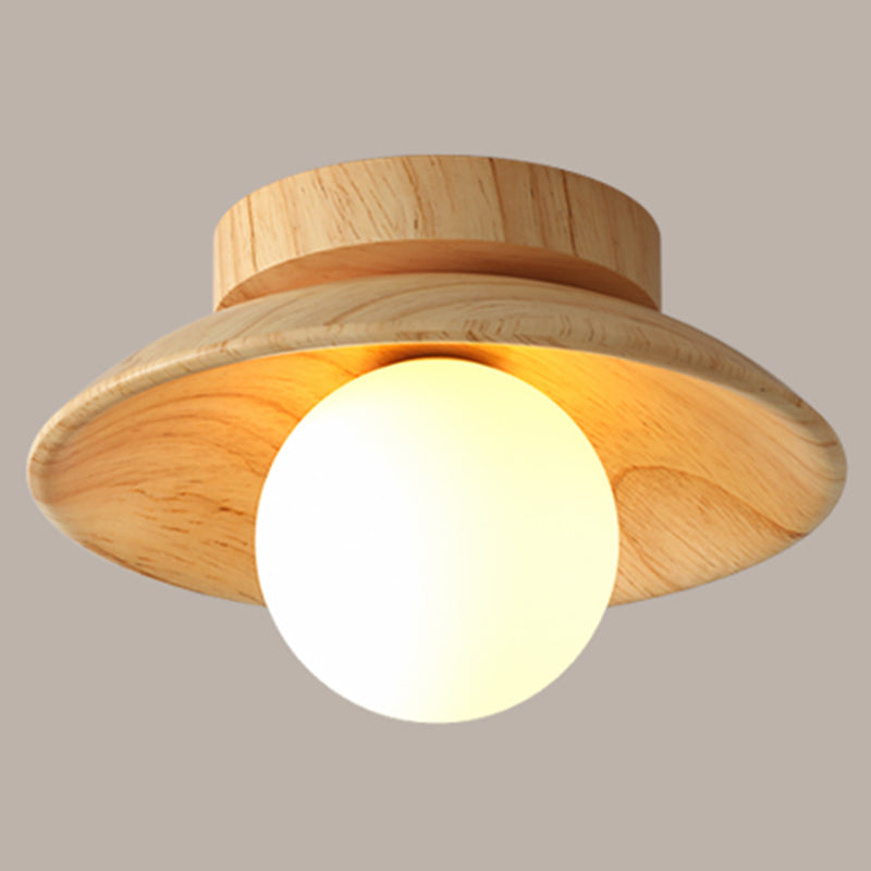 EcoGlow - Plafonnier en bois moderne pour entrée et vestibules