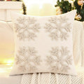 WinterJoy - Housse de coussin de fête traditionnelle avec bonhomme de neige et renne | 1+1 Gratuit