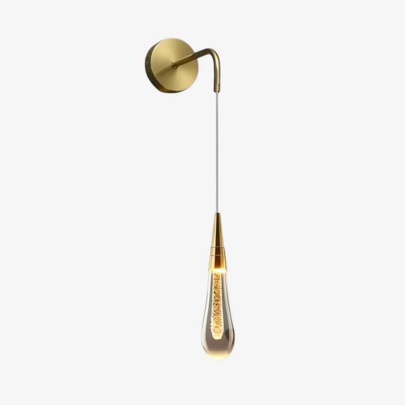 LumaDrop – LED Pendel Væglampe med Regndråbe Inspireret Design