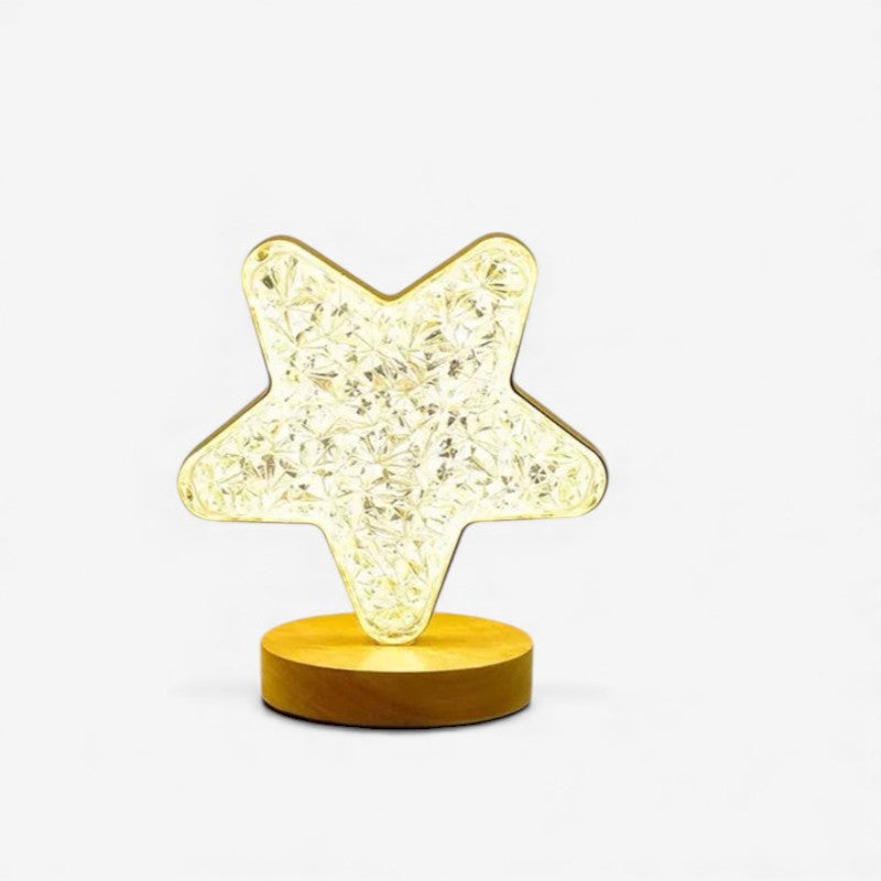 GlowNova – Lampe de table LED au design étoile pour la maison
