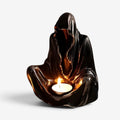 Sculptara - -Porte-bougie en résine avec détails sculptés