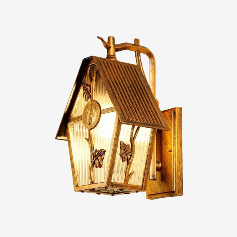 LumiHome - LED Væglampe med Hus inspireret Design til Udendørs Belysning