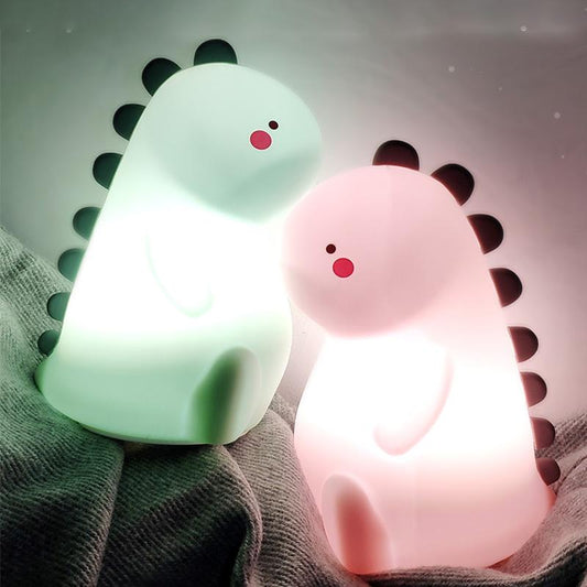 DinoGlow - Veilleuse Dinosaure Rechargeable avec Éclairage Doux et Design Amusant
