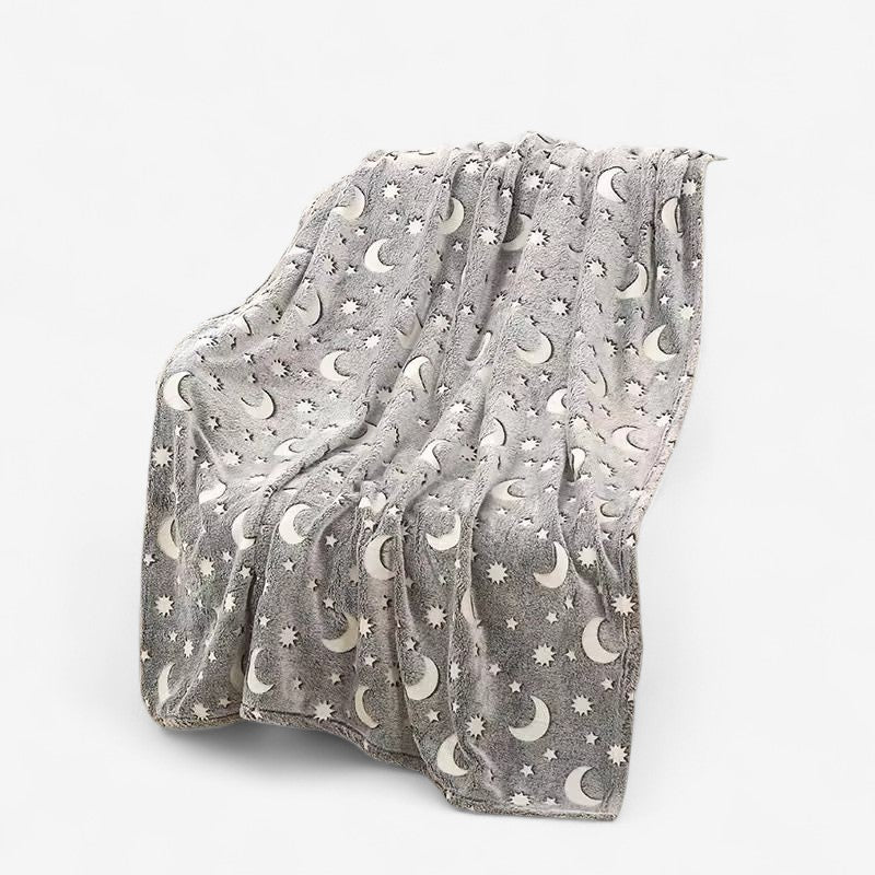 DreamHug – Couverture douce avec motif lune et étoiles pour enfants